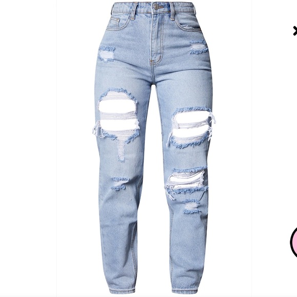 PLT Mom Ripped Jeans - Picture 4 of 12